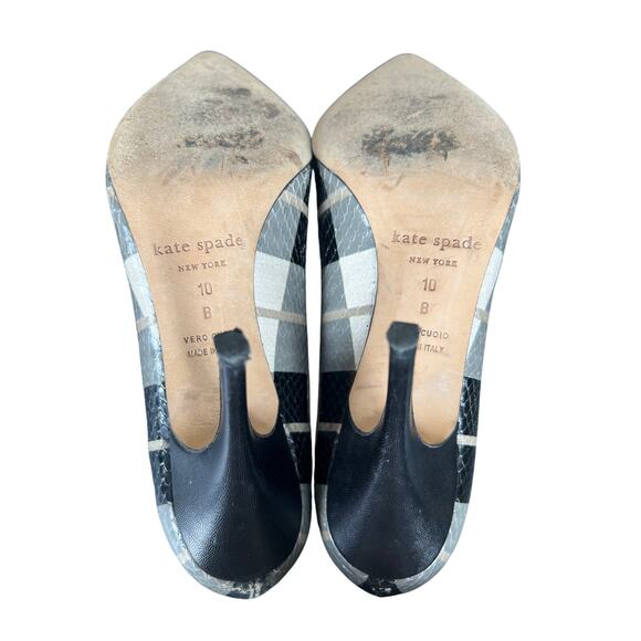 Kate Spade New York Size 10 Heels Made In Italy Licorice Too - Picture 5 of 6